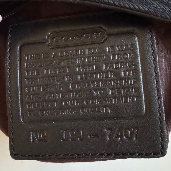 Vintage Coach Black Nylon Mini Shoulder Clutch Bag Removable Strap EUC Evening - Picture 9 of 13